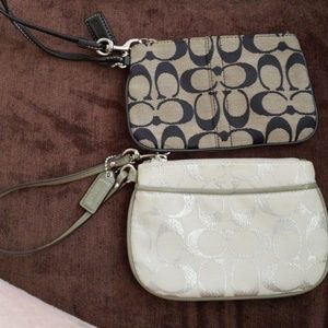 2 coach wristlets